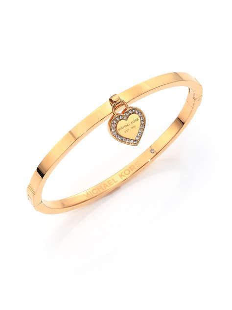 michael kors heart bangle